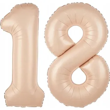 Balónek Fóliové balónky číslo 18 karamelové, 100 cm