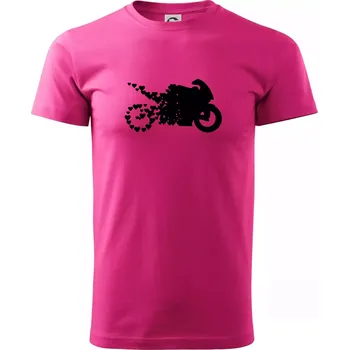 Moto love - Klasické pánské triko vyšší gramáže - XS ( Purpurová )