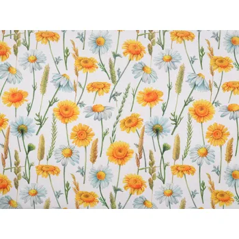 Dekorační látka Loneta květy