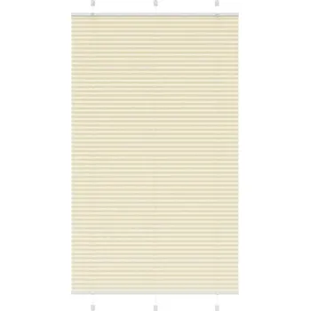 Roleta vidaXL Plisovaná roleta 110x200 cm Šířka látky 109,4 cm [4015213] Barva: krémová