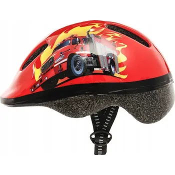 Cyklistická přilba DĚTSKÁ NASTAVITELNÁ CYKLISTICKÁ PŘILBA METEOR MV6-2 XS 44-48cm HASIČSKÉ AUTO