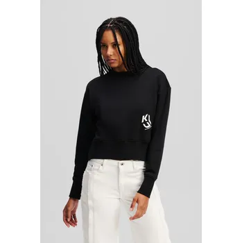 Dámská mikina MIKINA KARL LAGERFELD JEANS KLJ REGULAR LOGO SWEAT BLACK
