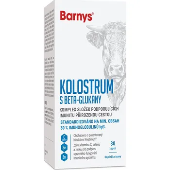 Barnys Kolostrum s beta-glukany, 30 kapslí