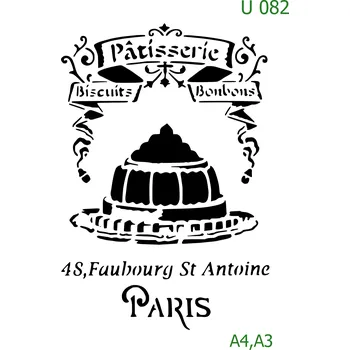 Šablona U 082 - A4 , Lepící fólie