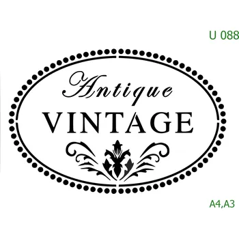 Šablona U 088 - A4 , Nelepící folie