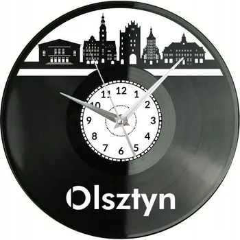 Hodiny Olsztyn Město Polsko Nástěnné Hodiny Vinylová Deska DÁREK k Narozeninám PAMÁTKA