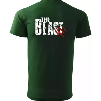 Pánské tričko The Beast - Triko extra velké (5-8XL) - 7XL ( Lahvově zelená )
