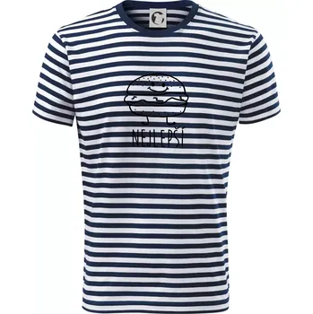 Pánské oblečení Nejlepší přátelé - Hamburger a hranolky - Triko na vodu - XL ( Prouhovaná )