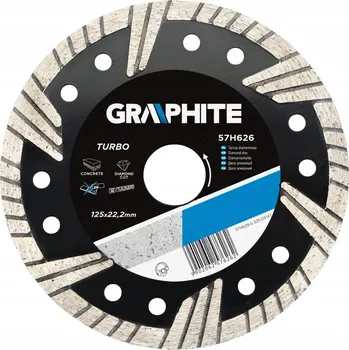 Řezný kotouč GRAPHITE Diamantový kotouč Turbo, 180x22 mm, 57H628