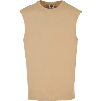 Pánské tílko Pánský nátělník Urban Classics s nezačištěným lemem Barva: béžová union, Velikost: 3XL