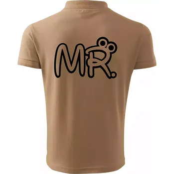 Pánská košile Mr, Mrs a Jr rodinná trička - Polokošile pánská Pique Polo 203 - 4XL ( Písková )