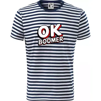 Pánské oblečení Baby Boomers - OK boomer - Triko na vodu - M ( Prouhovaná )