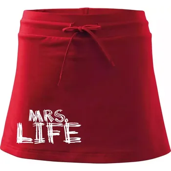 Dámská sukně Mrs. Life - Sportovní sukně - two in one - XL ( Červená )