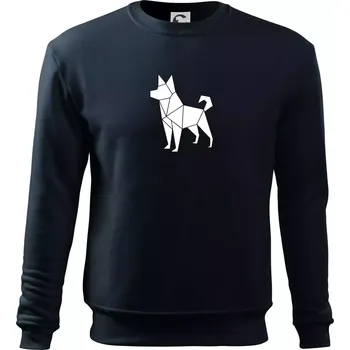 Origami pes z boku - Mikina Essential dětská - 158 cm/12 let ( Námořní modrá (velmi tmavá - téměř černá) )