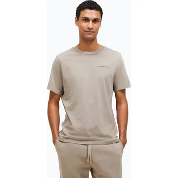Pánské tričko Pánské tričko Peak Performance Original Small Logo Tee avid beige
