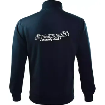 Pánská mikina Jsem sympaťák - ohrožený druh - Mikina bez kapuce Adventure - XL ( Námořní modrá (velmi tmavá - téměř černá) )