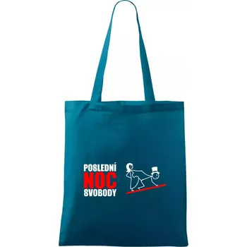 Poslední noc - Taška bavlněná - 42 x 38 cm ( Petrolejová )