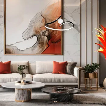 Milagro Lighting Závěsné světlo LED Perla, kov, akryl, černá, 4 000 K černý LED 34 W celkem - Doprava zdarma