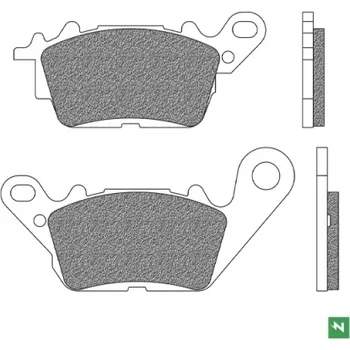 Brzdová destička brzdové destičky, NEWFREN (směs SCOOTER ELITE ORGANIC) 2 ks v balení M502-976
