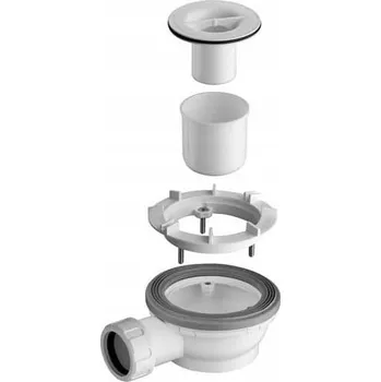 Sifon SILFRA ODTOK BRODÍTKU 90 mm, NÍZKÝ 64 MM AD47000