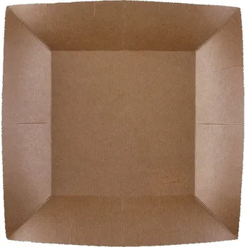 Party nádobí Santex Talíře papírové hnědé 23 cm 10 ks