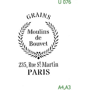 Šablona U 076 - A4 , Nelepící folie