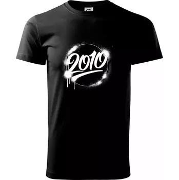 Pánské tričko Narozeninovy ročník graffiti 2010 - Triko extra velké (5-8XL) - 7XL ( Černá )