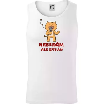 Nebrečím, ale zpívám - Tílko pánské Core - XL ( Bílá )