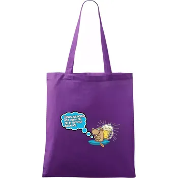 Žádnou malinovku, ale pivo - Taška bavlněná - 42 x 38 cm ( Fialová )