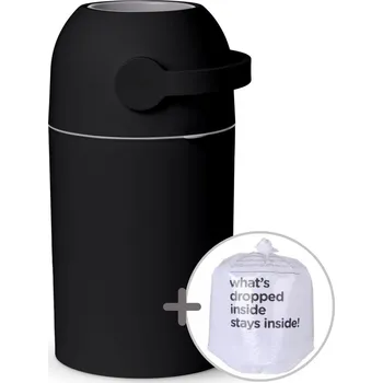 Koš na pleny Koš na použité pleny Magic Majestic - černý (až na 25 plen) + náhradní sáčky