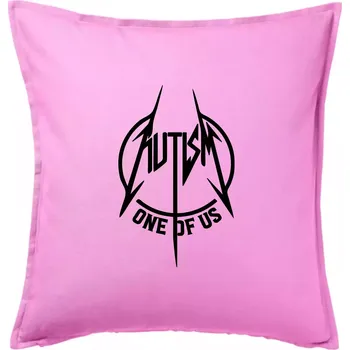 Polštář Autism one of us - Polštář 50x50 - 50x50 - Pouze potah ( Růžová )