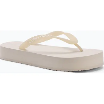 Dámské žabky Dámské žabky Calvin Klein YW0YW01830 Beach Sandal Flatform Tpu eggshell/bright white