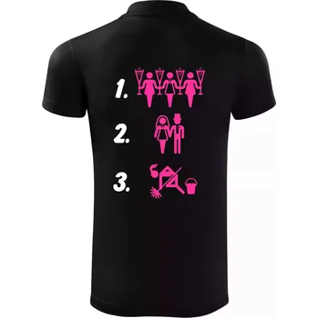 Pánská košile Před a po žena - Polokošile Victory sportovní (dresovina) - XL ( Černá )