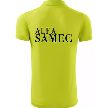 Pánská košile Alfa Samec - Polokošile Victory sportovní (dresovina) - 3XL ( Limetková )