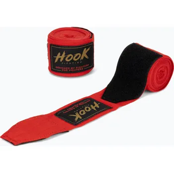 Bandáž na box a MMA Boxerské bandáže HOOK FIGHTING TX0-B4M0046 400 cm red