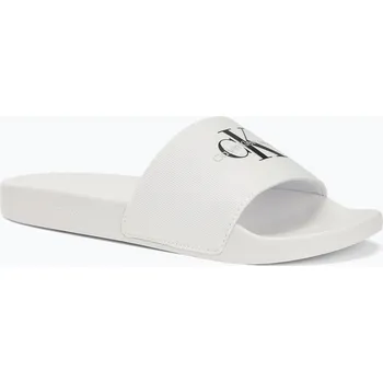 Dámské pantofle Dámské nazouváky Calvin Klein YW0YW01835 Slide Monogram Wn bright white/black