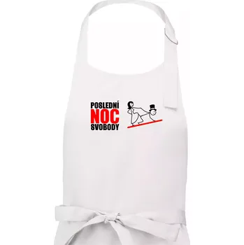 Kuchyňská zástěra Poslední noc - Pánská zástěra na vaření - Univerzální velikost ( Bílá )
