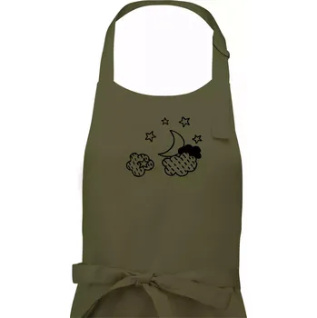 Kuchyňská zástěra Nebe - Dalekohled - Dámská zástěra na vaření - Univerzální velikost ( Khaki )