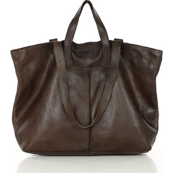 Kabelka MARCO MAZZINI tmavě hnědá shopper kožená kabelka '(vs56c) Velikost: ONE SIZE