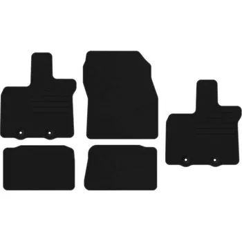 autokoberec Velurové autokoberce Edecor, sada 5 kusů