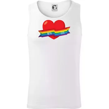LGBT with love - Tílko pánské Core - 2XL ( Bílá )