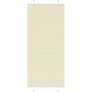 vidaXL Plisovaná roleta 90x200 cm Šířka látky 89,4 cm Polyester [4015515] Barva: krémová