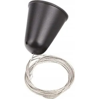 Bodové svítidlo Lankové zavěšení 5 m černé MHT1-P50-BK MaxLight