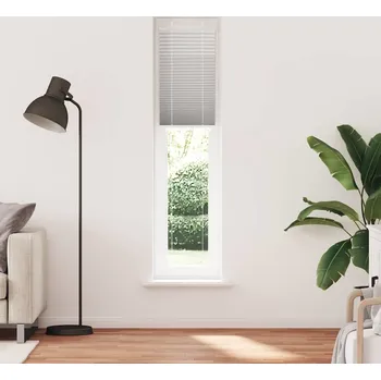 Roleta vidaXL Plisovaná roleta 50x200 cm Šířka látky 49,4 cm [4015201] Barva: světle šedá