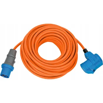 Napájecí kabel Prodlužovací Kabel jednoduchý Brennenstuhl 25 m 2 ks zásuvky oranžový