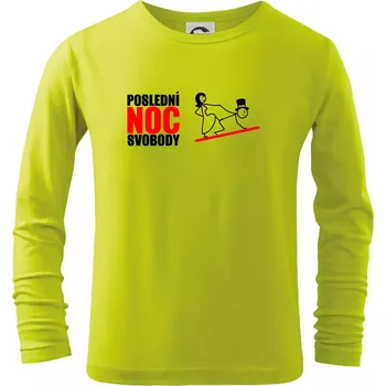 Dětská móda Poslední noc - Triko dětské Long Sleeve - 158 cm/12 let ( Limetková )