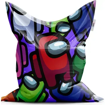 Sedací pytel Sablio Sedací vak Classic AMONG US Levitující - 150x100 cm