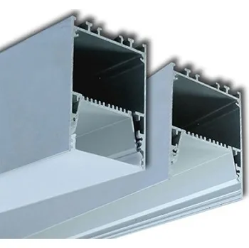 LED páska Závěsný hliníkový profil McLED ZT 55x70mm s matným difuzorem 1m ML-761.091.02.1