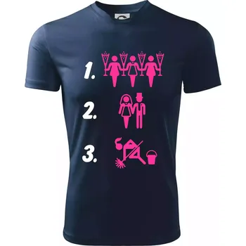 Před a po žena - Dětské triko sportovní (dresovina) - 158 cm/12 let ( Námořní modrá (velmi tmavá - téměř černá) )