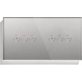 vypínač DVOJITÝ DOTYKOVÝ STMÍVAČ SPÍNAČ SVĚTLA SKLENĚNÝ